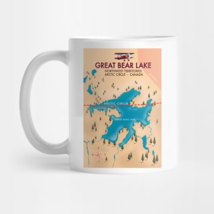 Great Bear Lake Canada Map Mug